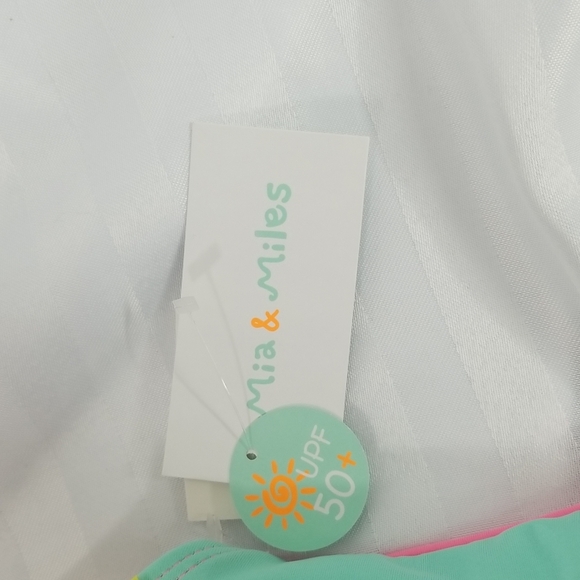 MIA & MILES INFANT BATHING SUIT ONE PIECE SIZE 12MONTHS UPF 50+ - Picture 6 of 7